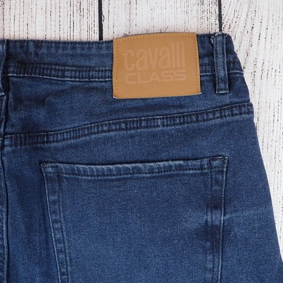 Cavalli Class Straight Leg Denim Jeans Mens Size 36 - Picture 4 of 10